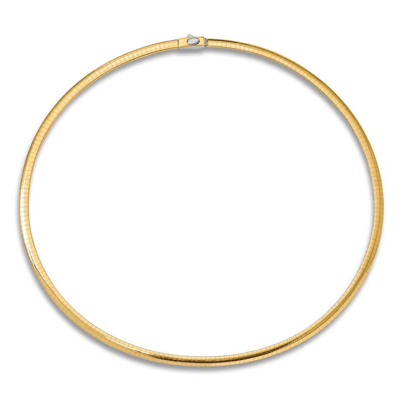 Main Image 2 of Reversible Omega Chain Necklace 14K Two-Tone Gold 18" 2.0mm