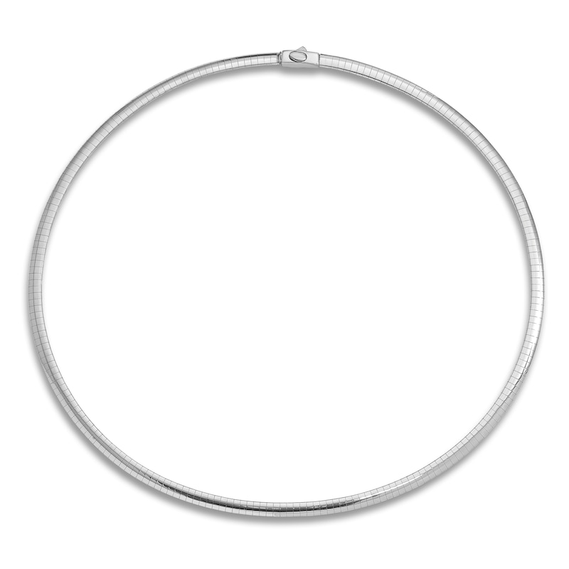 Main Image 3 of Reversible Omega Chain Necklace 14K Two-Tone Gold 18" 2.0mm