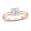 Thumbnail Image 1 of Diamond Solitaire Engagement Ring 3/4 ct tw Princess 14K Rose Gold (I2/I)