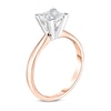 Thumbnail Image 2 of Diamond Solitaire Engagement Ring 3/4 ct tw Princess 14K Rose Gold (I2/I)
