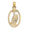 Thumbnail Image 2 of Cross Oval Necklace 14K Yellow Gold 18"