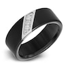 Thumbnail Image 2 of Diamond Wedding Band 1/10 ct tw Round Black Tungsten