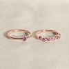 Thumbnail Image 4 of Juliette Maison Natural Rhodolite Garnet & Natural Ruby Ring 10K White Gold