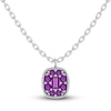 Thumbnail Image 1 of Juliette Maison Natural Amethyst Pendant Necklace 10K White Gold