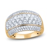 Thumbnail Image 1 of Diamond Multi-Row Anniversary Band 2 ct tw Round 14K Yellow Gold
