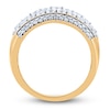 Thumbnail Image 2 of Diamond Multi-Row Anniversary Band 2 ct tw Round 14K Yellow Gold