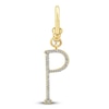 Thumbnail Image 0 of Charm'd by Lulu Frost Diamond Letter P Charm 1/15 ct tw Pavé Round 10K Yellow Gold