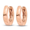 Thumbnail Image 1 of Hollow Hoop Earrings 14K Rose Gold 9x2mm