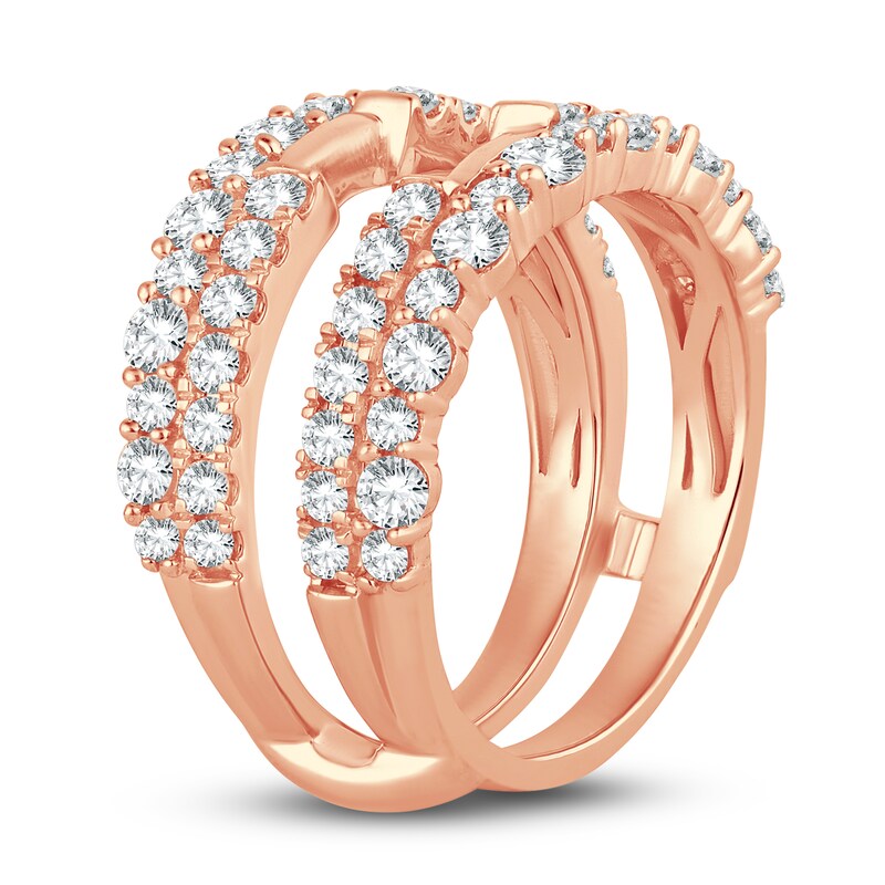 Main Image 2 of Lab-Grown Diamond Enhancer Band 1-1/2 ct tw Round 14K Rose Gold