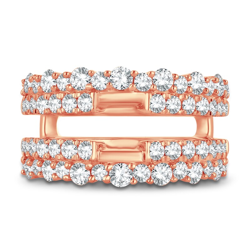 Main Image 3 of Lab-Grown Diamond Enhancer Band 1-1/2 ct tw Round 14K Rose Gold