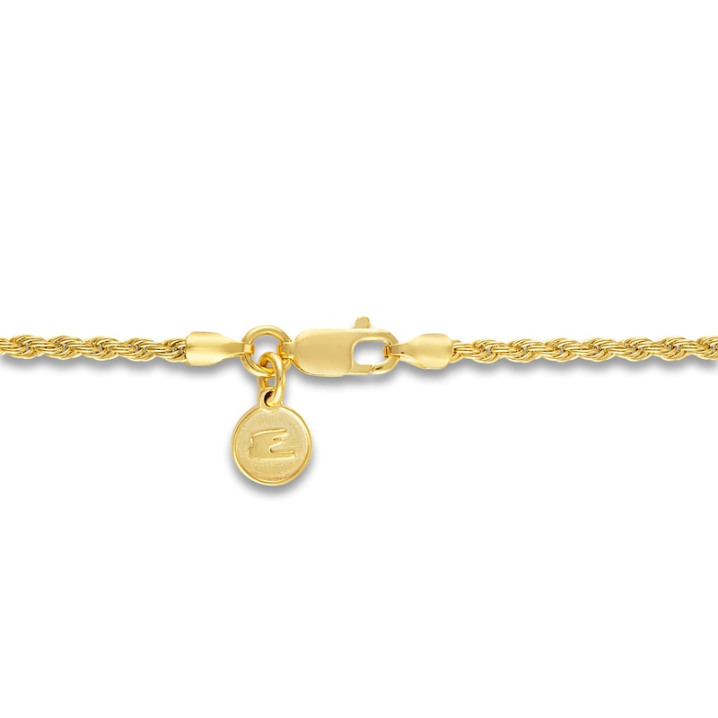 Main Image 3 of 1933 by Esquire Men's Lab-Created Sapphire Pendant Necklace 18K Yellow Gold-Plated Sterling Silver 22"