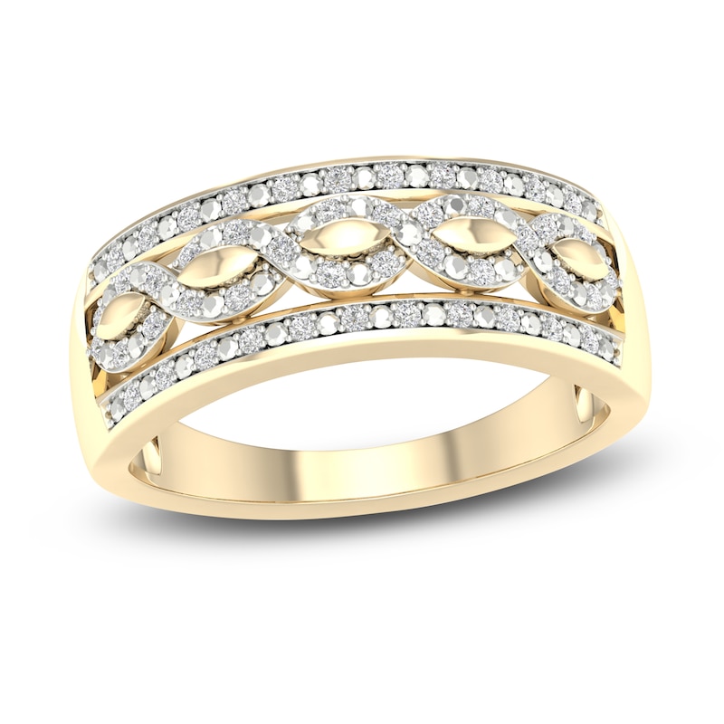 Main Image 1 of Diamond Wedding Band 1/8 ct tw Round 14K Yellow Gold