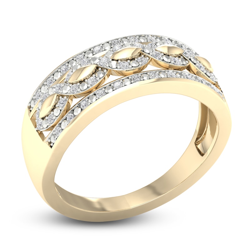 Main Image 2 of Diamond Wedding Band 1/8 ct tw Round 14K Yellow Gold