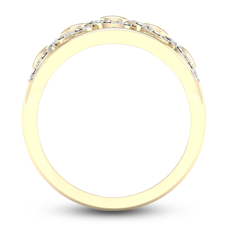 Main Image 4 of Diamond Wedding Band 1/8 ct tw Round 14K Yellow Gold