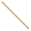 Thumbnail Image 2 of High-Polish San Marco Chain Bracelet 14K Yellow Gold 7.5"