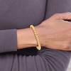 Thumbnail Image 4 of High-Polish San Marco Chain Bracelet 14K Yellow Gold 7.5"