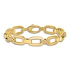 Thumbnail Image 3 of High-Polish Oval Link Bracelet 14K Yellow Gold 7.5"