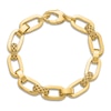 Thumbnail Image 4 of High-Polish Oval Link Bracelet 14K Yellow Gold 7.5"