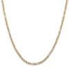 Solid Diamond-Cut Rope Chain Necklace 14K Yellow Gold 18" 3.0mm