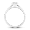 Thumbnail Image 2 of Diamond Engagement Ring 1/2 ct tw Princess/Round 14K White Gold