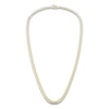 Thumbnail Image 2 of Lab-Created Diamond Tennis Necklace 7 ct tw Round 14K Yellow Gold
