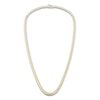 Thumbnail Image 3 of Lab-Grown Diamond Tennis Necklace 7 ct tw Round 14K Yellow Gold