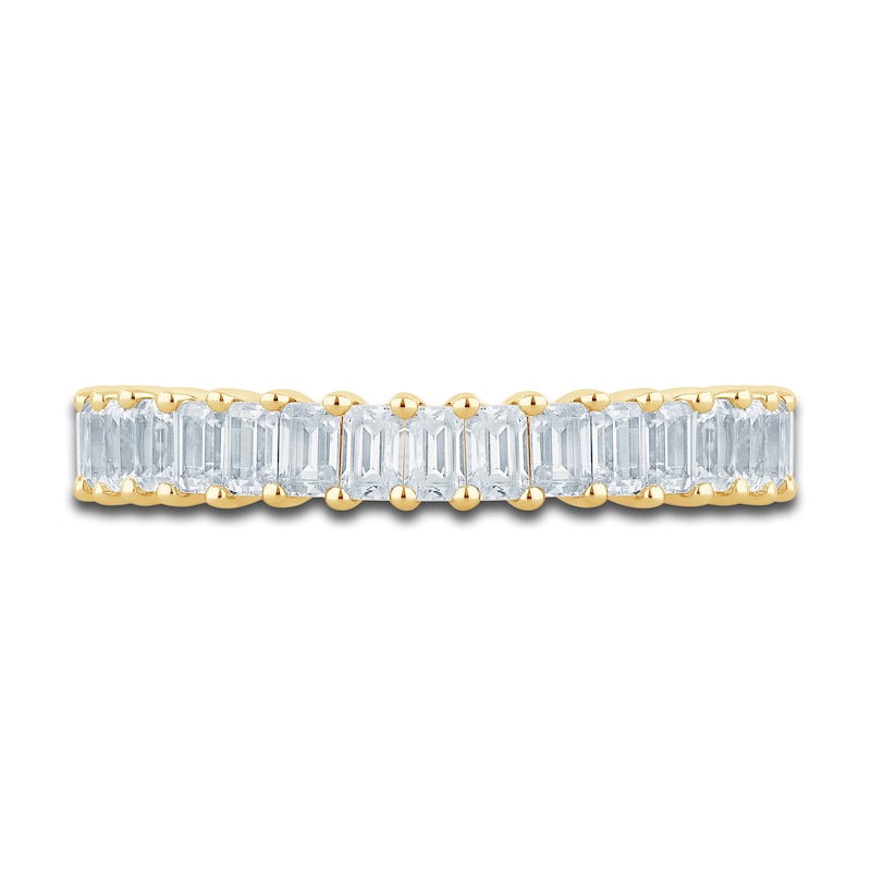 Main Image 3 of Pnina Tornai Diamond Eternity Ring 2-1/2 ct tw Emerald 14K Yellow Gold