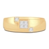 Thumbnail Image 3 of Men's Diamond Wedding Band 3/8 ct tw Square-cut 14K Yellow Gold