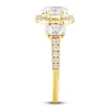 Thumbnail Image 3 of Diamond 3-Stone Engagement Ring 2-1/4 ct tw Oval/Round 14K Yellow Gold