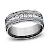 Thumbnail Image 1 of Men's Diamond Wedding Band 1 ct tw Round Tantalum 8.0mm