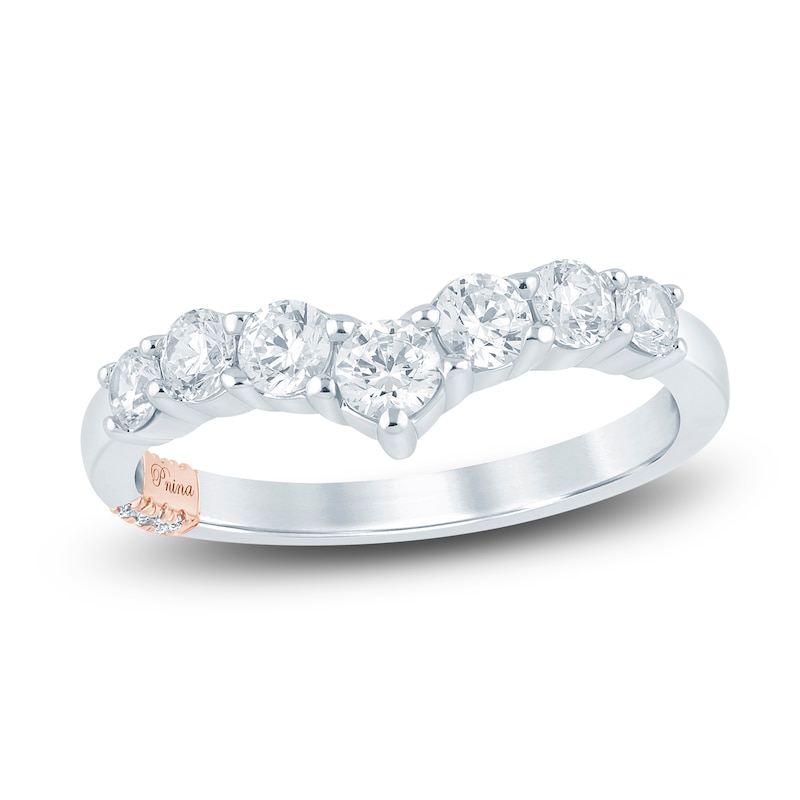 Main Image 1 of Pnina Tornai Diamond Contoured Wedding Band 3/4 ct tw Round 14K White Gold