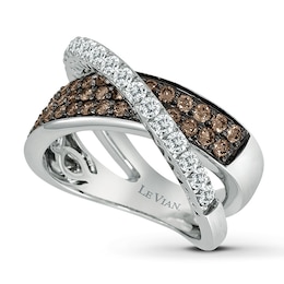 Le Vian Chocolate Diamonds 1-1/8 ct tw Ring 14K Vanilla Gold