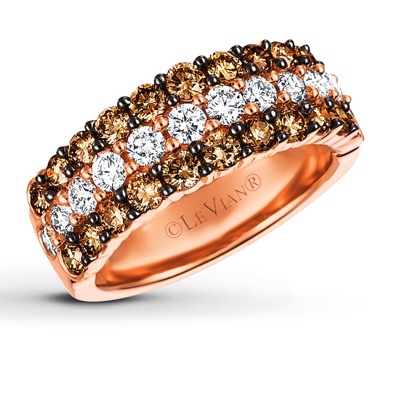 Le Vian Chocolate Diamonds 2 ct tw Ring 14K Strawberry Gold