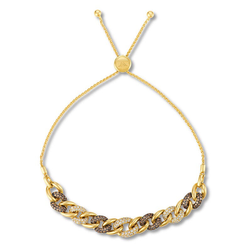 Main Image 1 of Le Vian Diamond Bolo Bracelet 2-1/2 carat tw 14K Honey Gold