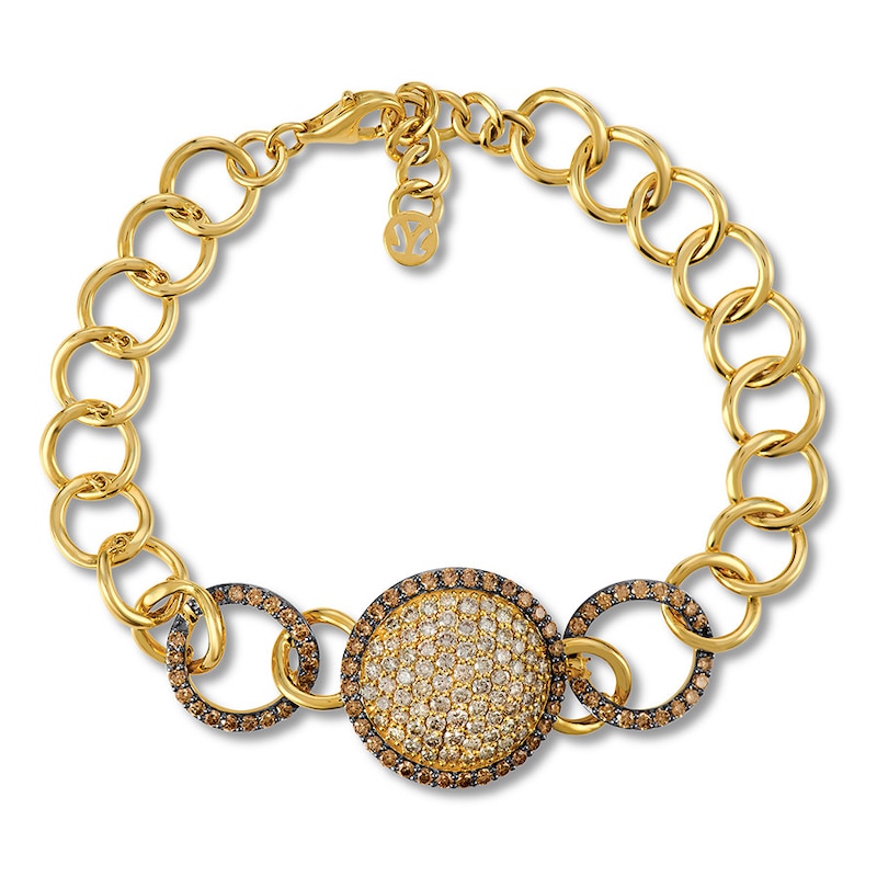 Main Image 1 of Le Vian Diamond Bracelet 3-1/2 ct tw 14K Honey Gold