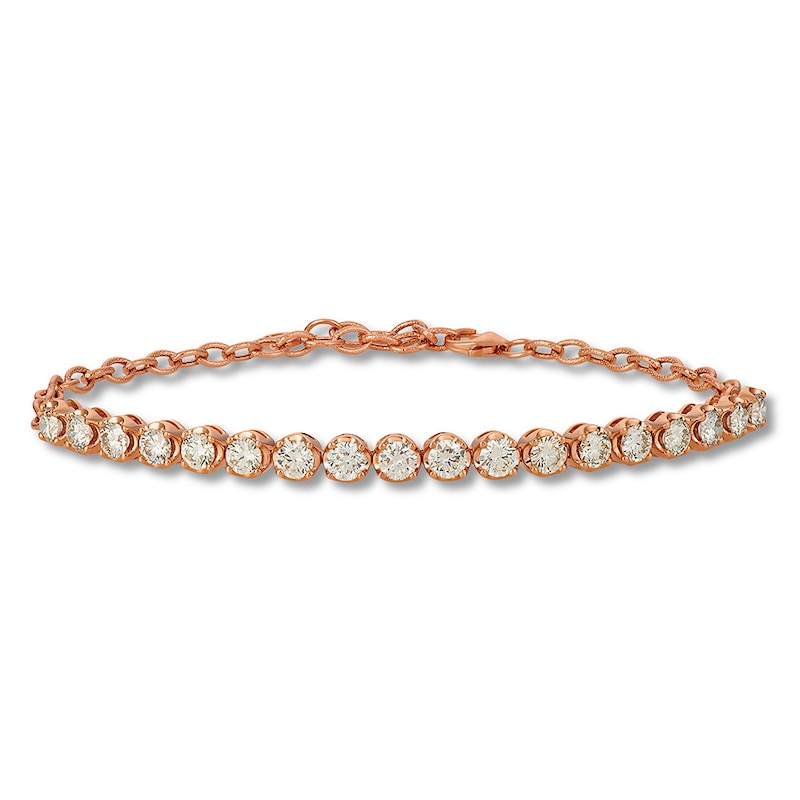 Main Image 1 of Le Vian Diamond Bracelet 4-1/4 carat tw 14K Strawberry Gold