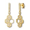 Le Vian Diamond Earrings 3/4 carat tw 14K Honey Gold