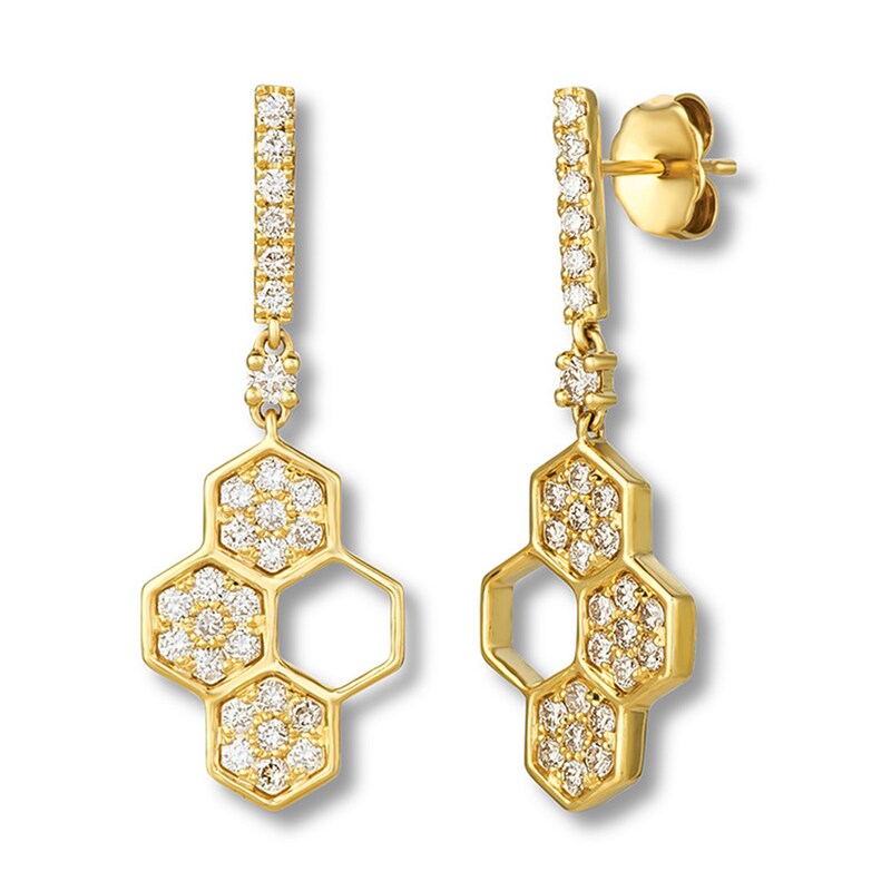 Le Vian Diamond Earrings 3/4 carat tw 14K Honey Gold