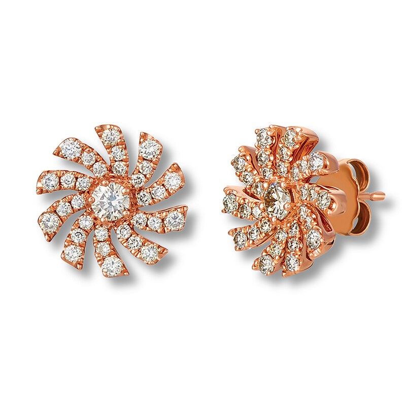 Main Image 1 of Le Vian Diamond Earrings 3/4 ct tw 14K Strawberry Gold