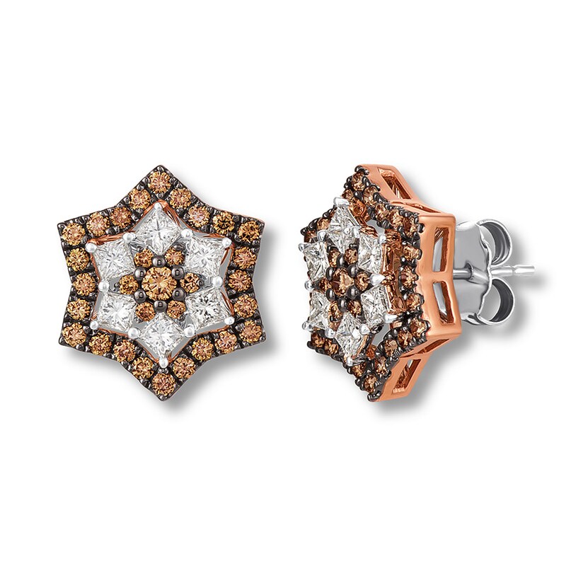 Main Image 1 of Le Vian Diamond Earrings 1-1/5 carat tw 14K Rose Gold
