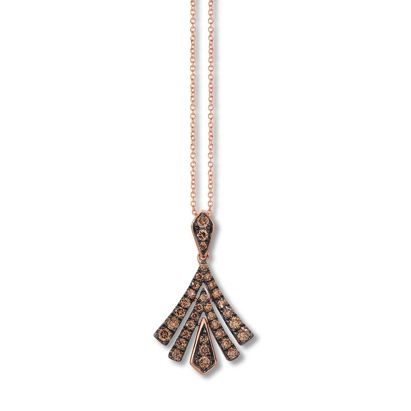Main Image 1 of Le Vian Chocolate Mermaid Necklace 1/2 ct tw Diamonds 14K Gold