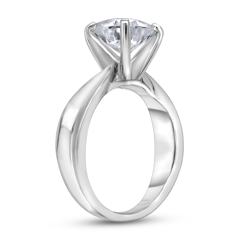 Main Image 2 of Diamond Solitaire Concave Engagement Ring 2 ct tw Round 14K White Gold (I2/I)