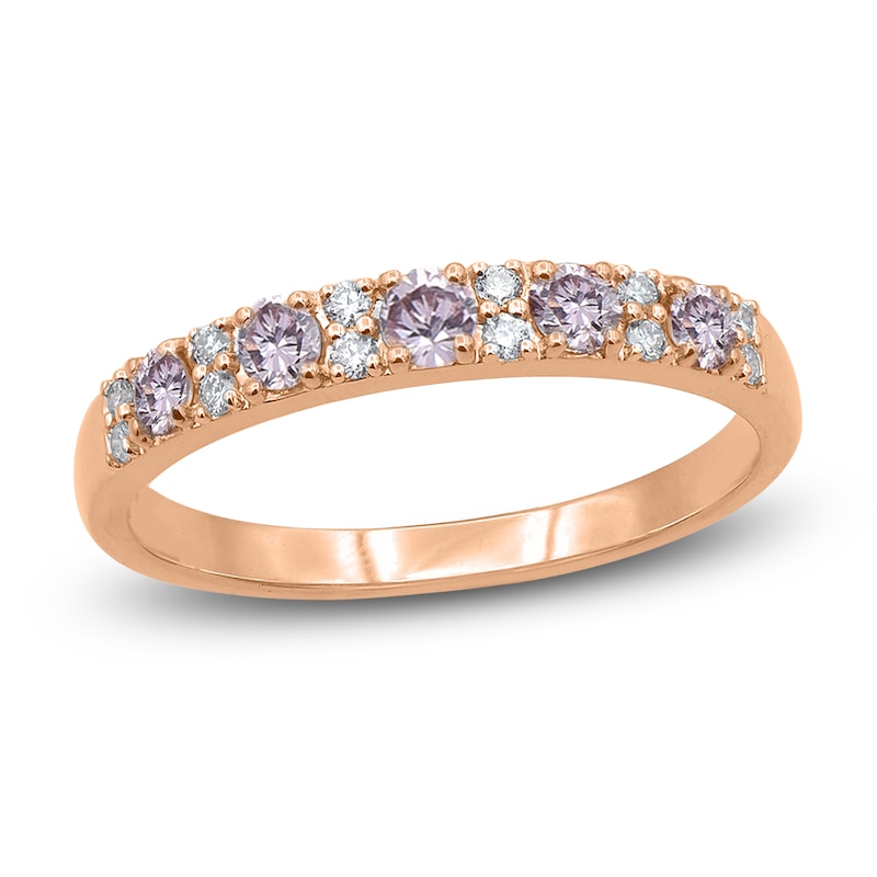 Main Image 1 of Diamond Anniversary Band 1/2 ct tw Round 14K Rose Gold