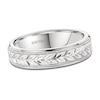 Thumbnail Image 1 of Kirk Kara Men's Floral Wedding Band 14K White Gold