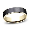 Thumbnail Image 1 of Wedding Band Titanium/14K Yellow Gold 6.5mm