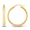 Thumbnail Image 2 of Polished Hoop Earrings 14K Yellow Gold 30mm