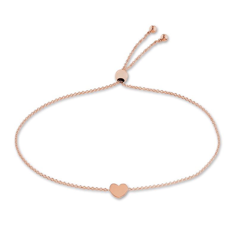 Heart Center Bolo Bracelet 14K Rose Gold | Jared