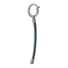 Marco Dal Maso Men's Blue Leather Short Mono Earring Sterling Silver