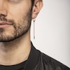 Thumbnail Image 3 of Marco Dal Maso Men's Long Earring Brown Enamel Sterling Silver/18K Rose Gold-Plated