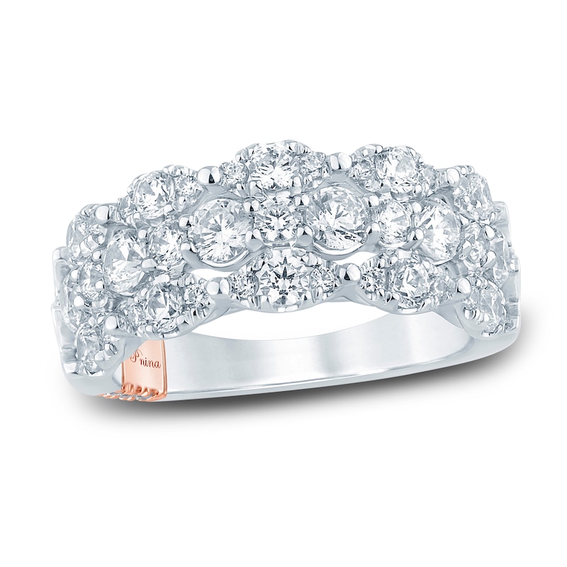 Main Image 1 of Pnina Tornai Lab-Grown Diamond Anniversary Band 1-3/4 ct tw Round 14K White Gold